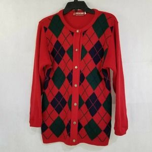 Pitlochry Argyle Wool Sweater Preppy Hipster S